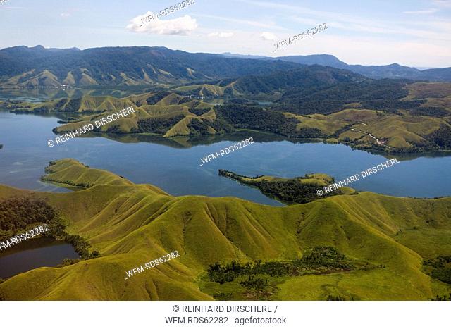 View on Lake Sentani, Jayapura, West Papua, Indonesia