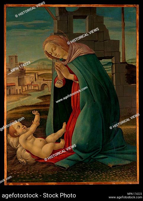 The Nativity. Artist: Workshop of Botticelli (Italian, Florentine, 1444/45-1510); Date: late 15th century; Culture: Italian