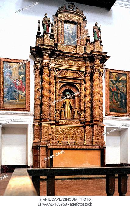Inside Convent Of Saint Cajetan in seventeenth century ; Old Goa ; Velha Goa ; India