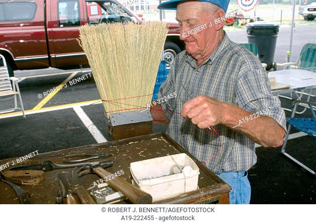 Delaware State Fair: broom maker