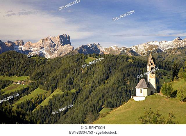 Barbara Chapel, Italy, Dolomites, Gadertal, Wengen