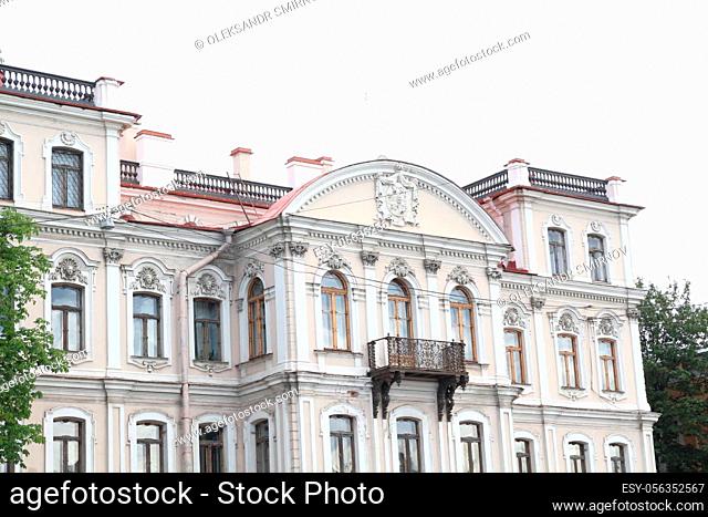 july 17. 2019. Saint-Petersburg, Russia Beautiful old city architecture History