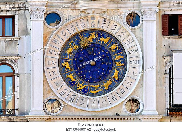 Venice zodiac clock