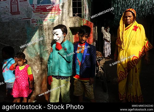 Life as a Bihari. A boy with a mask. ‘Biharis’ refers to the approximately 300, 000 non-Bengali citizens of the former East Pakistan who remain stranded in...