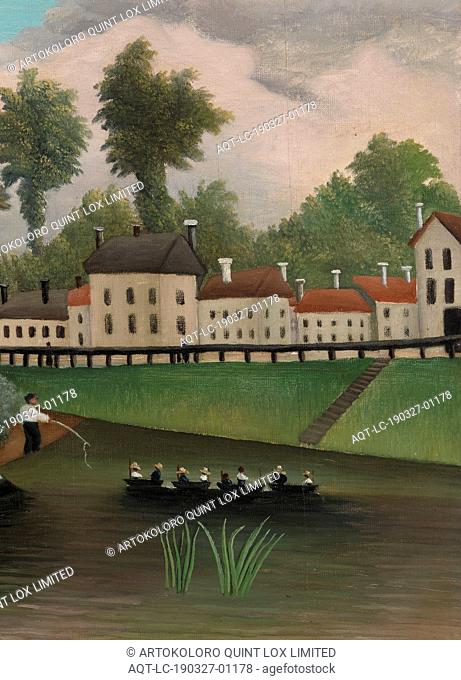 Henri Rousseau: The Laundry Boat of Pont de Charenton (Le Bateau-lavoir du Pont de Charenton), Henri Rousseau, c. 1895, Oil on canvas