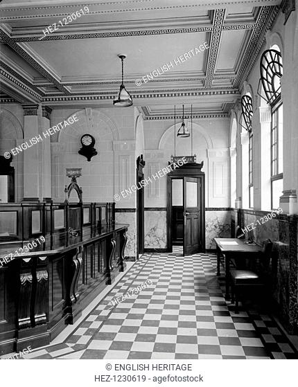 The main banking hall at the National Bank, Baker Street, Westminster, London, 1926