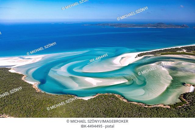 Hill Inlet, turquoise waters, Whitsunday Island, Queensland, Australia