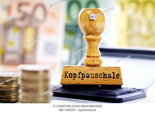 Stamp with 'Kopfpauschale', capitation fee