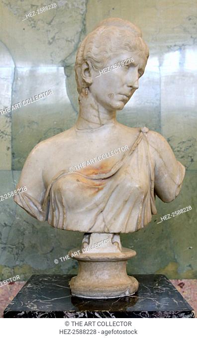 Portrait of Cornelia Salonina, wife of the Roman Emperor Gallienus, mid 3rd century. Cornelia Salonina was the wife of Gallienus