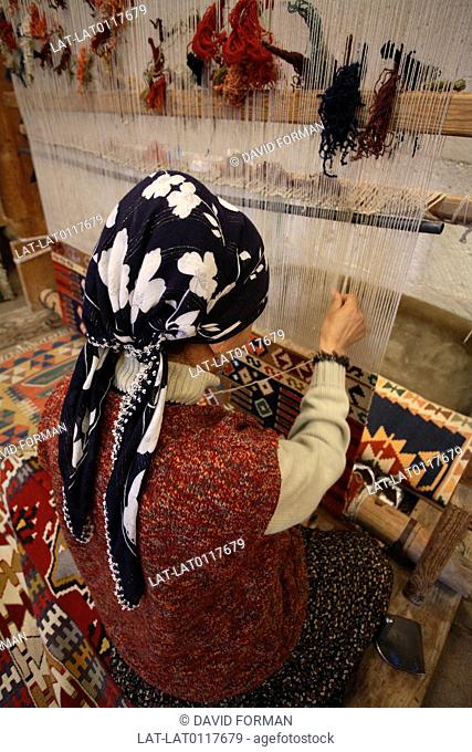 Carpet making is a traditional craft in Turkey, and different areas have distinct styles. Carpets are traditionally made on a loom
