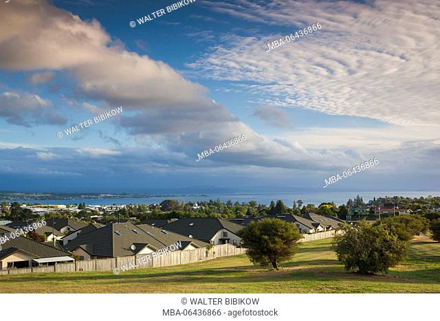 New Zealand, North Island, Taupo, Lake Taupo viewpoint