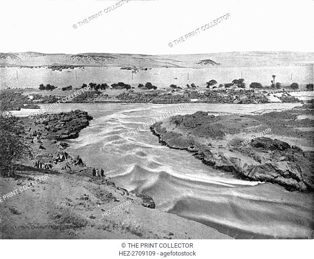 The first cataract of the Nile, Aswan, Egypt, 1895. Creator: W & S Ltd