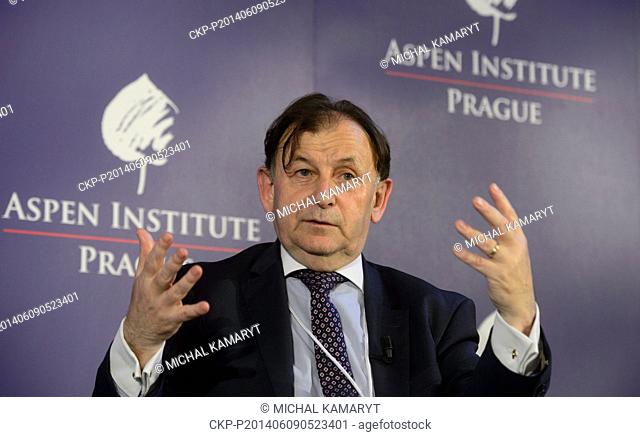 Michael Zantovsky, president of the Aspen institute's Prague branch board, is seen during the Aspen Institute Prague annual conference The Big Bang