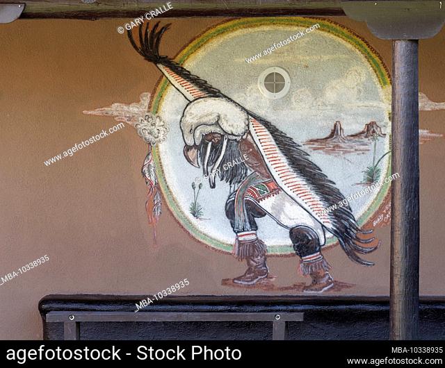 Tigua Indian mural