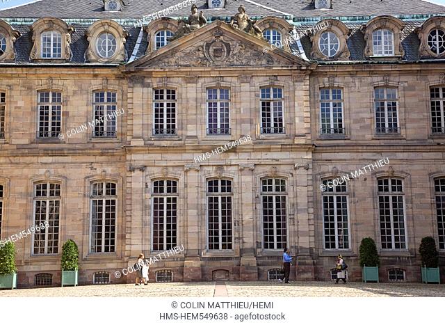France, Bas Rhin, Strasbourg, old town listed as World Heritage by UNESCO, the Palais des Rohan, which houses the Museum of Decorative Arts