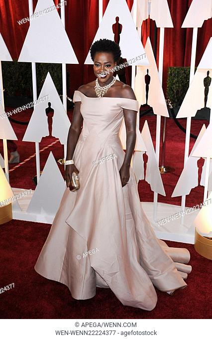 The 87th Annual Oscars held at Dolby Theatre - Red Carpet Arrivals Featuring: Viola Davis Where: Los Angeles, California