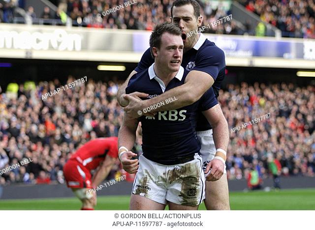 2015 Six Nations Rugby Scotland v Wales Feb 15th. 15.02.2015. Edinburgh, Scotland. 6 Nations Championship. Scotland versus Wales