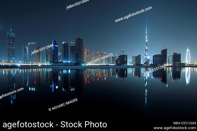 Dubai skyline, Business Bay, United Arab Emirates