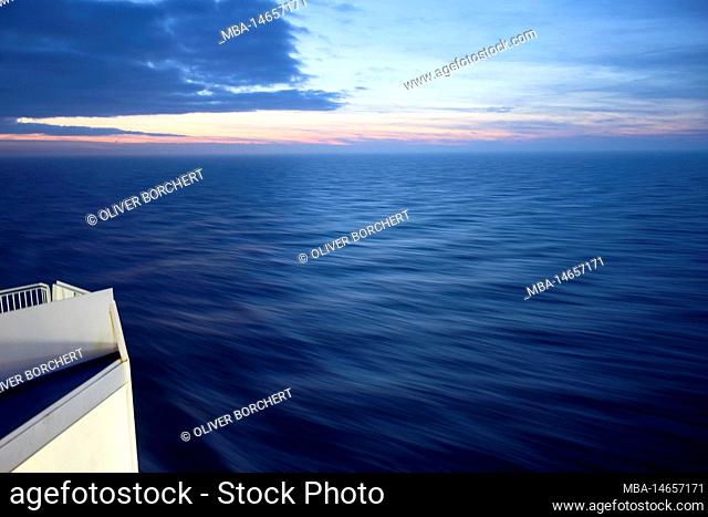 Baltic sea, evening, horizon, blue, ship