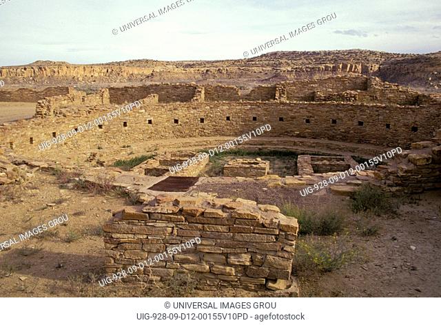 New Mexico. Chaco Culture National Historical Park. Pueblo Bonito