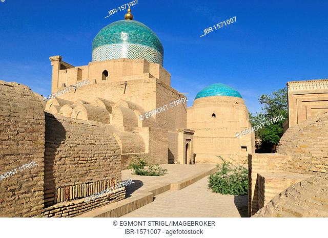 Pahlavan Mahmud Complex in the historic adobe town of Khiva, Chiva, Ichan Kala, Silk Road, Unesco World Heritage Site, Uzbekistan, Central Asia