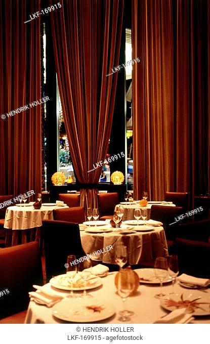 Interior view of Restaurant Fleur De Lys in Hotel Mandaly Bay, Las Vegas, Nevada, USA, America