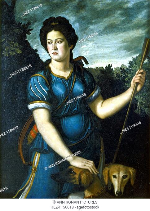 'Diana the Huntress with her Two Dogs', 16th century