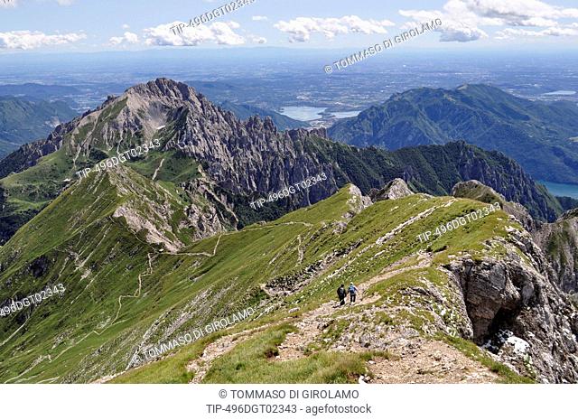 Italy, Lombardy, Mount Grigna, the Grignone
