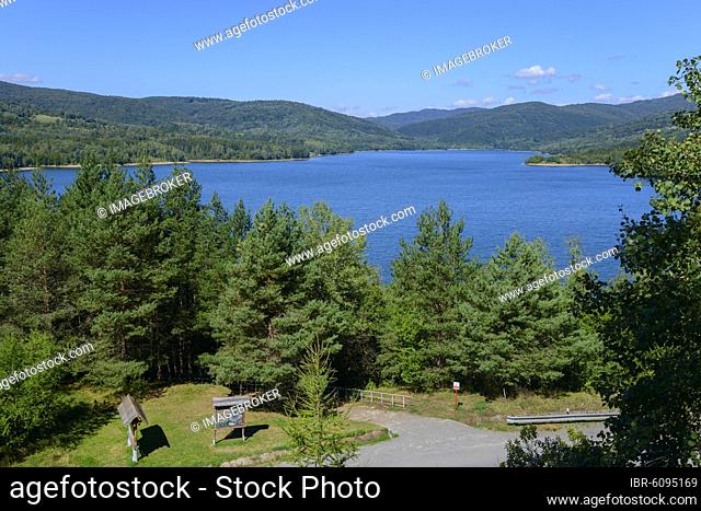Starina Reservoir, Poloniny National Park, Forest Carpathians, Slovakia, Europe