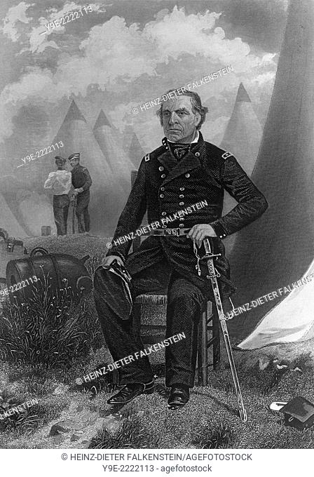Zachary Taylor, 1784 - 1850, the 12th President of the United States,