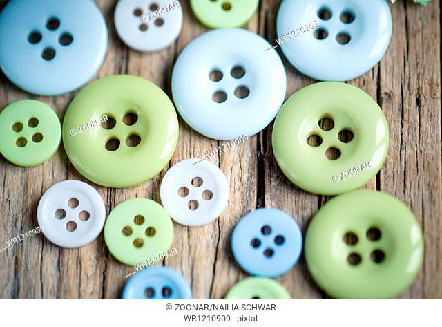 Pastel Colored Buttons