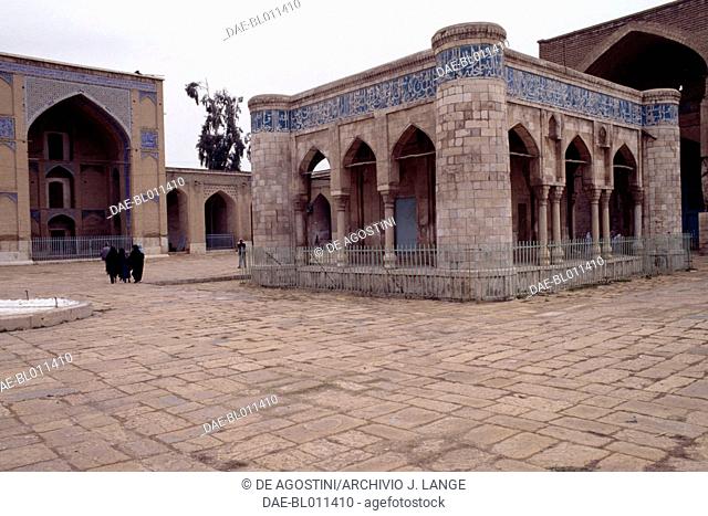 The Khuda Khaneh or Bayt al-Mashaf (House of Qur'ans or House of Books), 1351, in the courtyard of the Masjid-i Atiq mosque (Friday mosque), Shiraz, Iran