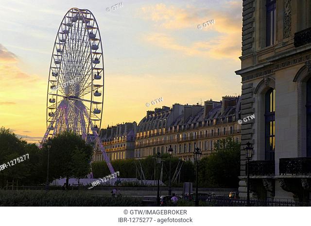 Ferris wheel in the Tuileries garden, Paris, France, Europe