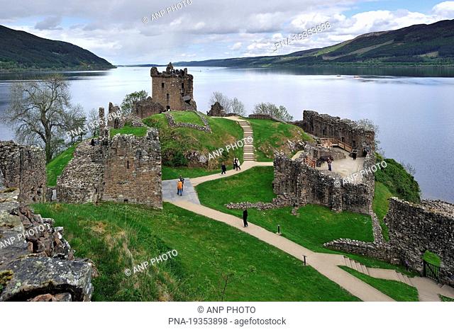 Loch Ness, Urquhart Castle, Drumnadrochit, Inverness, Highland, Scotland, Great Britain, Europe