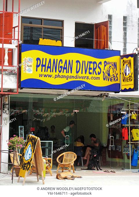 Dive shop Ko Pha Ngan island Thailand