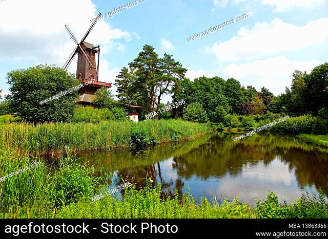 Windmill, mill museum, Gifhorn, Lower Saxony
