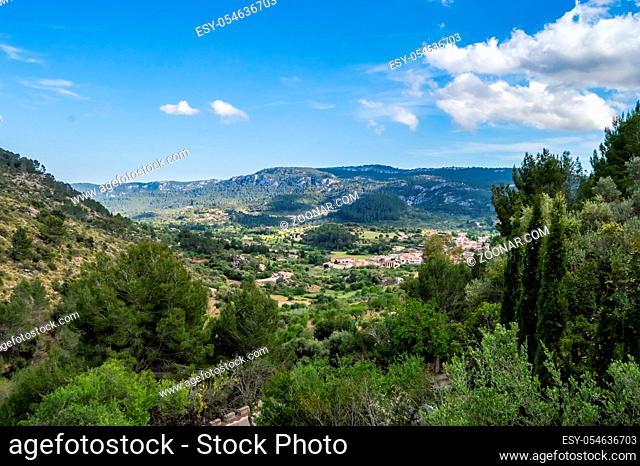 View of the countryside of the island of Palma de Mallorca in Spain