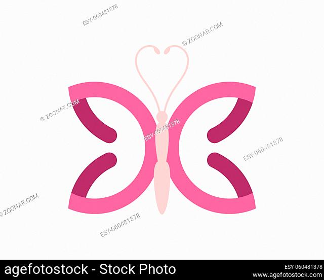 Abstract beauty flying butterfly