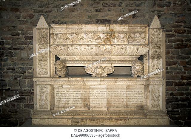 The tomb of Joan Ramon Folc I (1469-1543), church of Sant Vicenc, Cardona, Catalonia, Spain