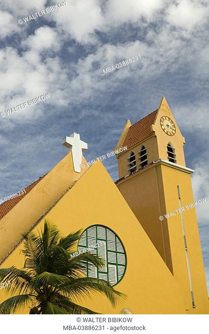 Bonaire, Kralendijk, San Bernardos Chruch, ABC islands, little one Antilles, Dutch Antilles Caribbean island Caribbean-island buildings, architecture, church