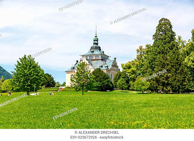 Villa Toscana in Gmunden, Upper Austria - view from the Toskanapark