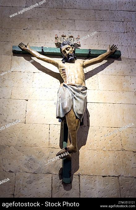 Gothic crucifix. Colegiata de Santa María la Mayor. Toro. Zamora. Castilla León. España