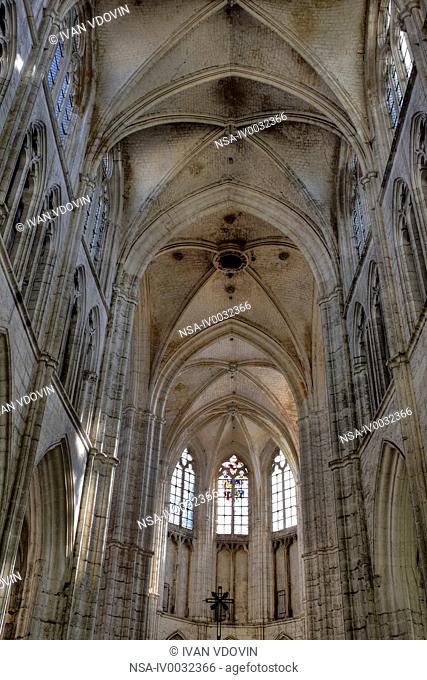 Church in Abbey of Saint-Germain, Auxerre, Yonne department, Burgundy, France