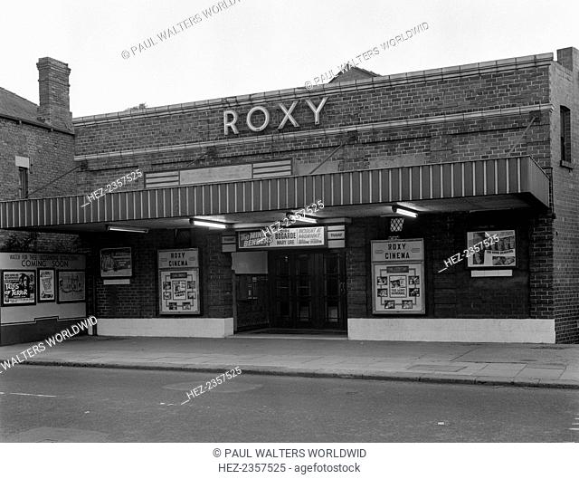 Roxy Cinema, Swinton, South Yorkshire, 1963. The Roxy Cinema, showing the latest Dirk Bogarde film The Mind Benders in September of 1963
