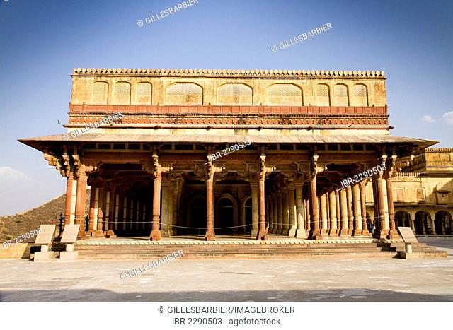 Baradhari Pavilion at Amber Fort, near Jaipur, Rajasthan, India, Asia