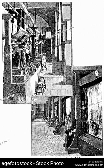 In the Gobelins workshops, vintage engraved illustration. Paris - Auguste VITU ? 1890