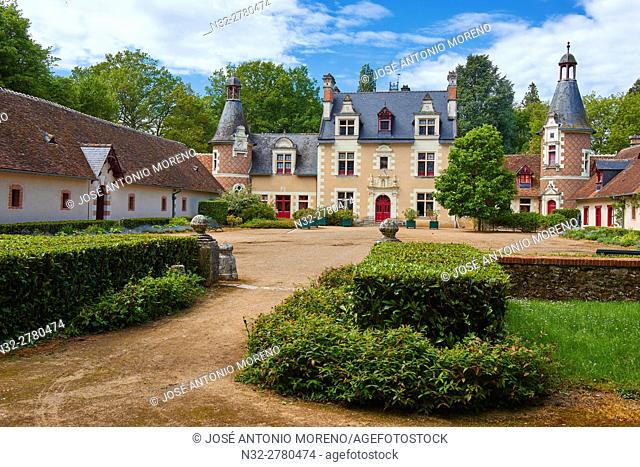 Troussay, Castle and Gardens, The smallest Castle in the Loire Valley, Chateau de Troussay, Le plus petit des Chateaux de la Loire, Cheverny, Loire et Cher