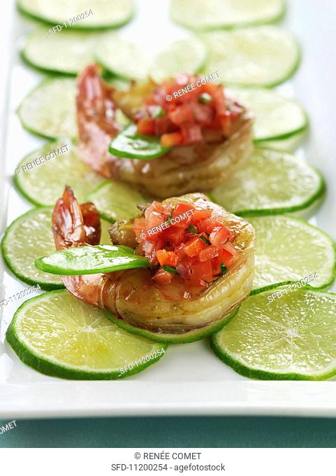 Tequila Lime Shrimp with Tomato Salsa
