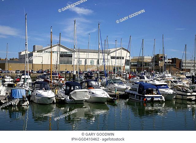 View across Weymouth Marina