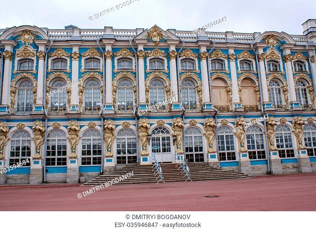 Saint-Petersburg, Russia - August 12, 2016: City of St. Pererburge. The palaces and architecture of the city. Buildings of historical part of the city